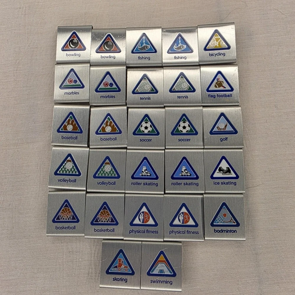 Vintage Cub Scouts BSA Tiger Cubs Belts & Metal Activity Badge Loops Lot of 40+